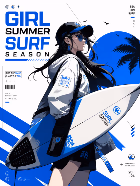 Streetwear Surf Poster