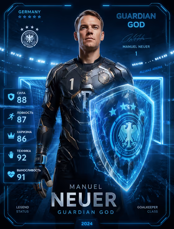 Holographic Goalkeeper Card