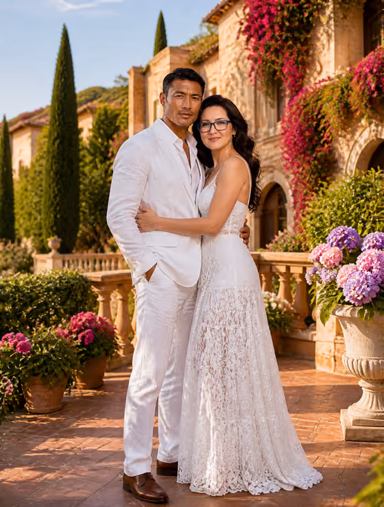 Mediterranean Villa Couple