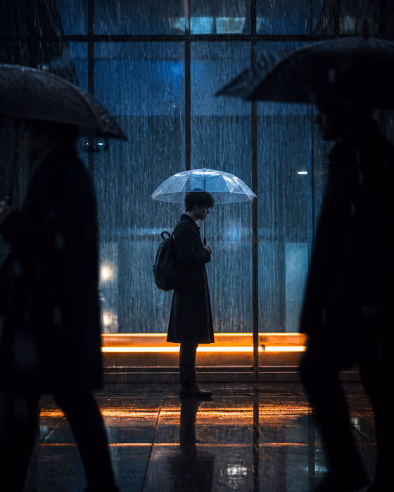 Rainy Street Frame