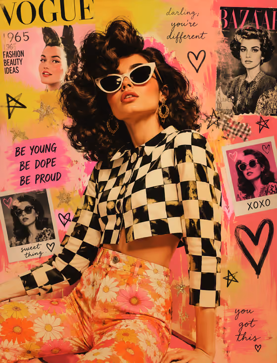 60s Glam Collage