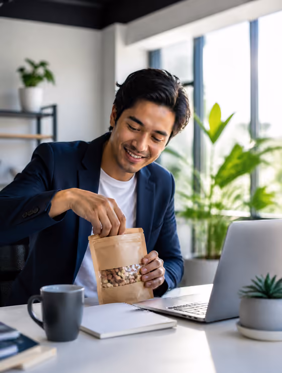 Modern Office Snack Break