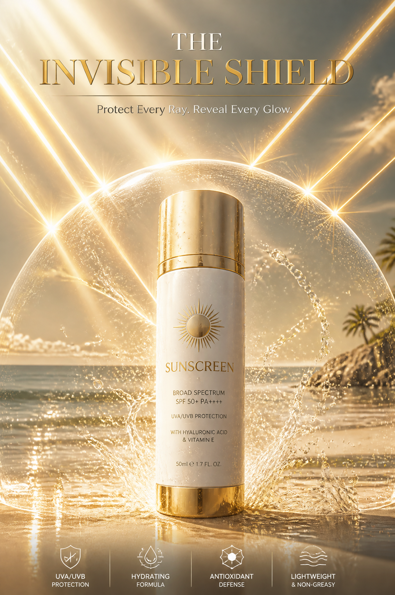 Invisible Shield Sunscreen Ad