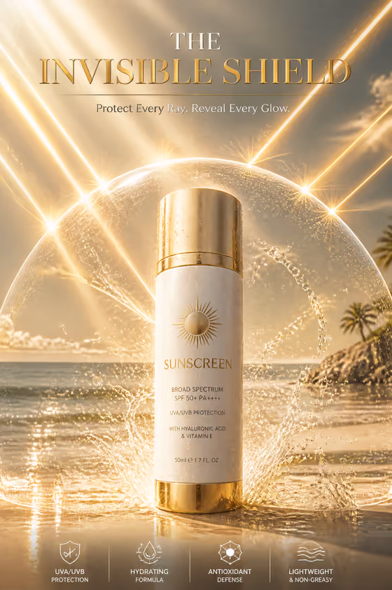 Invisible Shield Sunscreen Ad