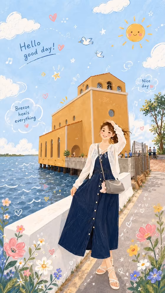 Folk Flat Portrait template result