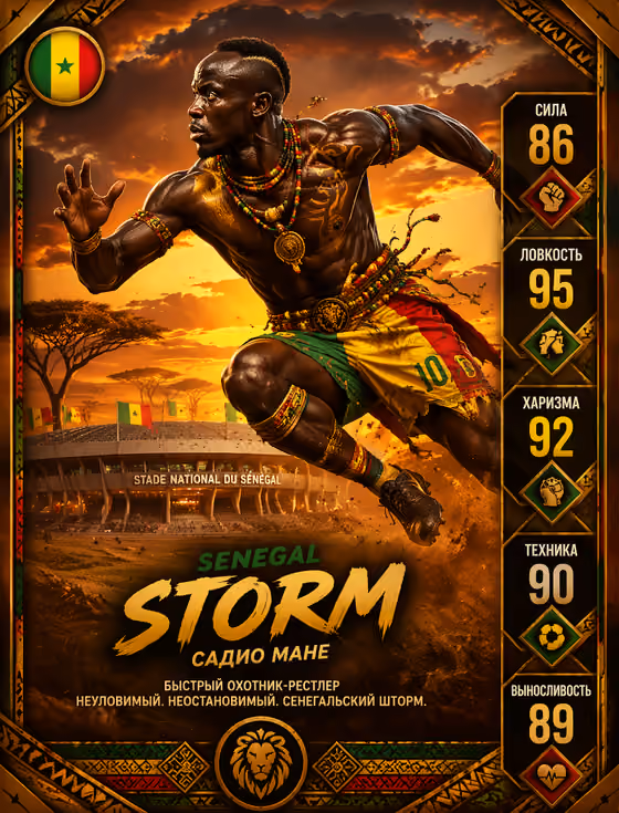 Senegal Storm Card