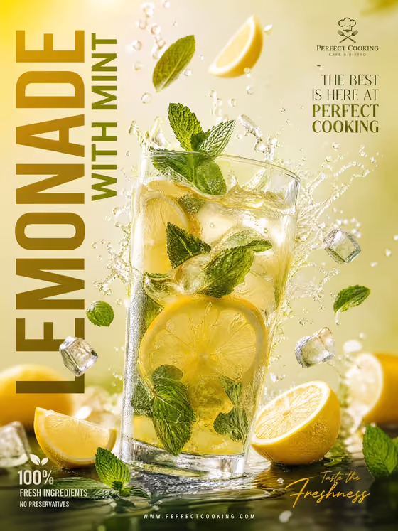 Lemonade Splash Poster