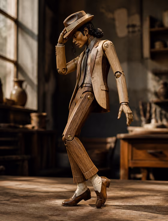 Wooden Automaton Figure