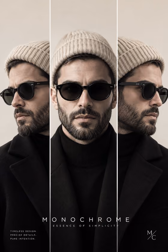 Fashion Triptych Portrait