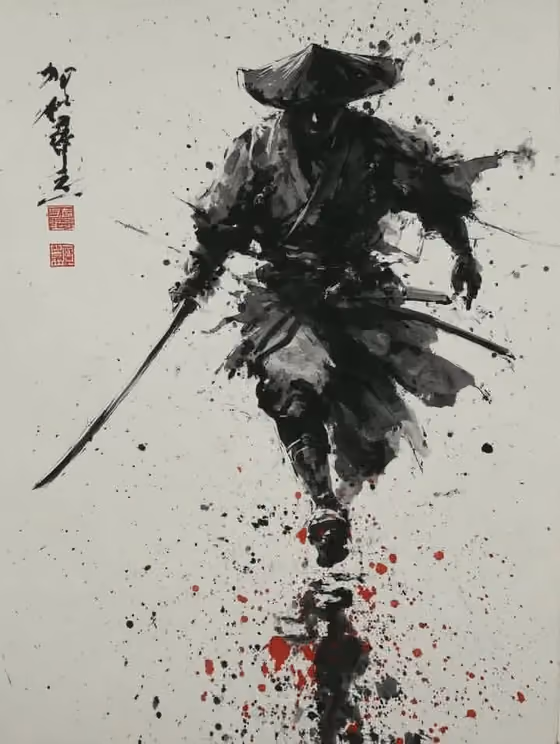 Sumi-e Warrior