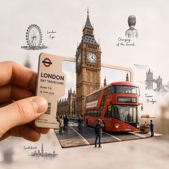 Travel Ticket Diorama