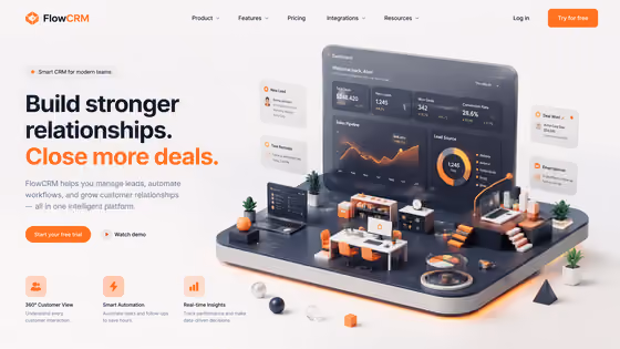 Isometric CRM Hero