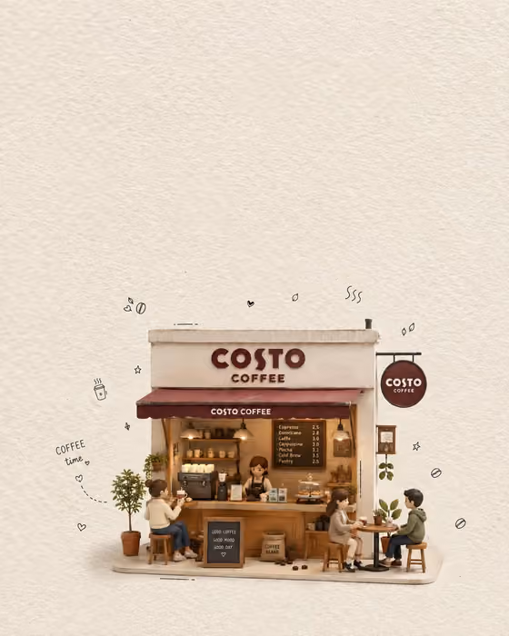 Miniature Coffee Diorama