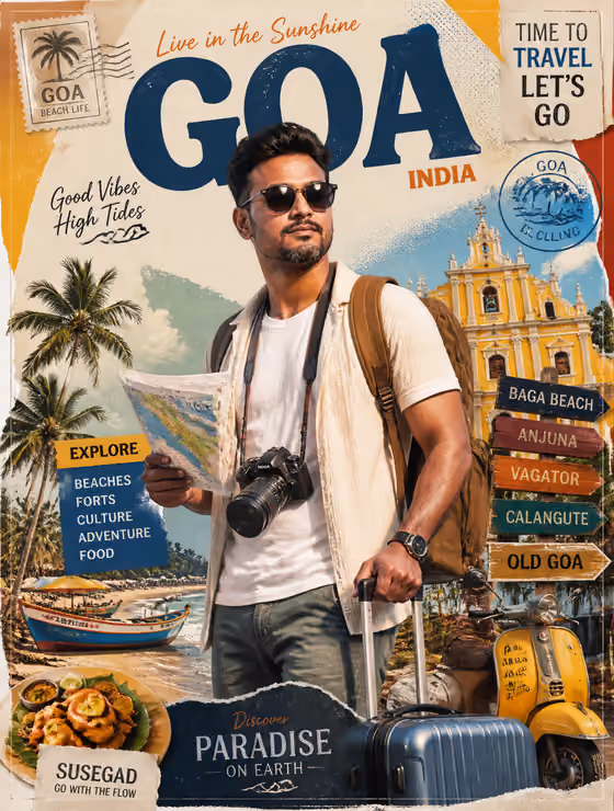 Tourist Collage Travel Poster