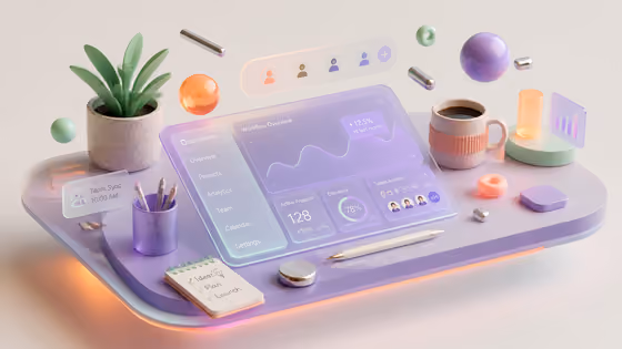 Isometric Workspace Hero