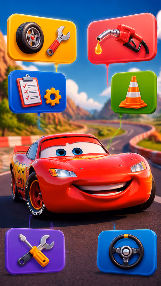 Race Car Infographic