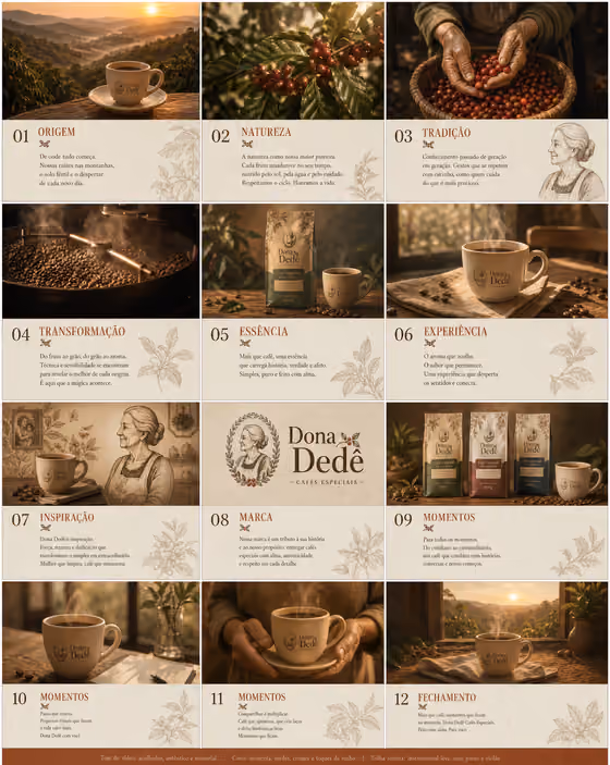 Coffee Pitch Deck Storyboard