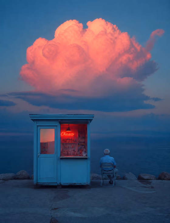 Blue Hour Kiosk