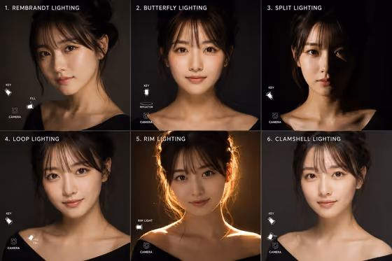 Studio Lighting Collage