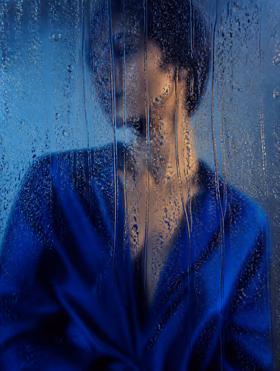 Rain Glass Portrait