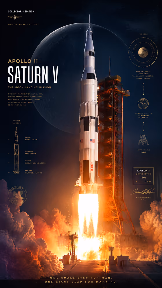 Rocket Launch Poster