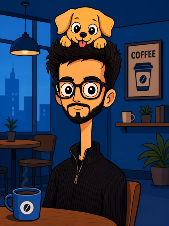 Flat Cartoon Kid Portrait