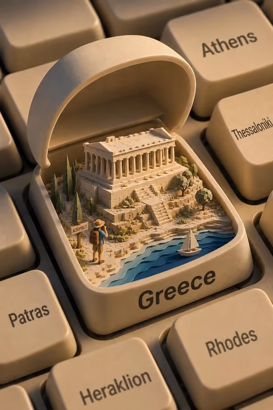 Keycap Travel Diorama