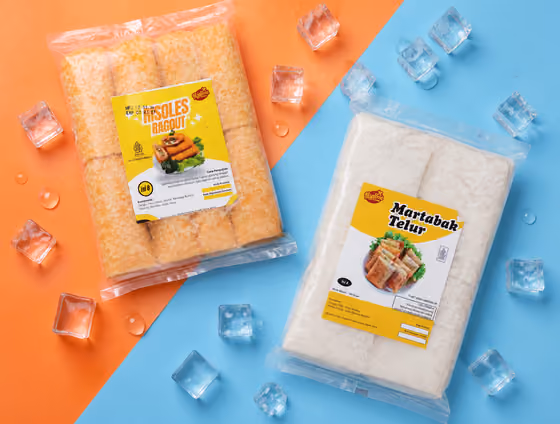 Frozen Seafood Flat Lay
