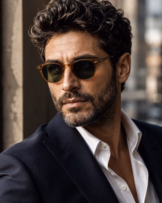 Amber Sunglasses Portrait