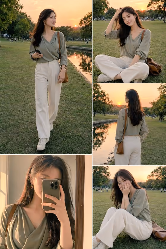 Golden Hour Photo Collage