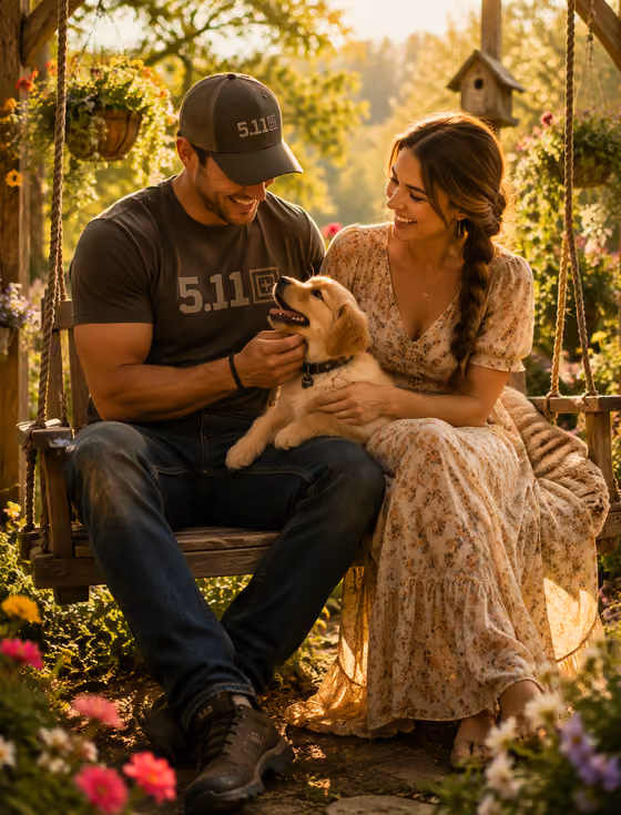 Romantic Garden Moment
