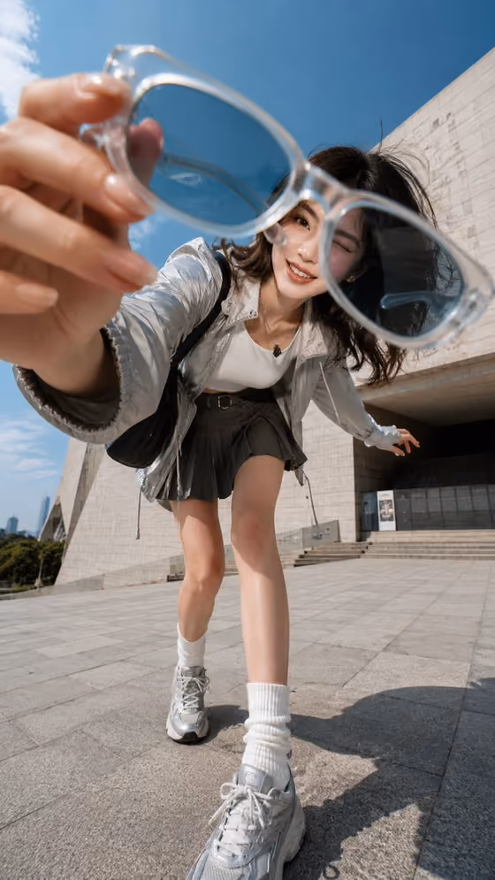Ultra-Wide Fashion Selfie