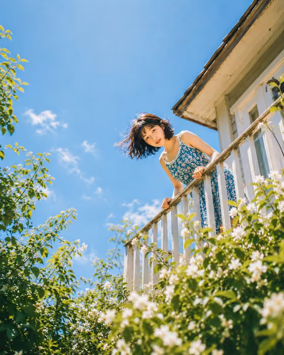 Balcony Peek Portrait
