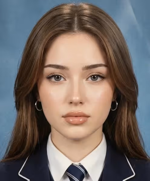 Printed Yearbook Portrait template result