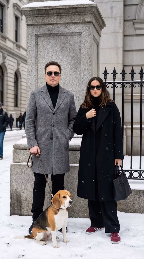 Sophisticated Urban Winter Couple