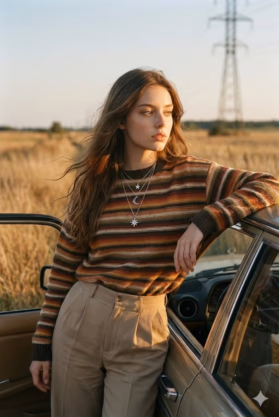 Golden Roadside Pause
