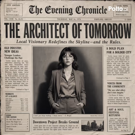 Vintage Newspaper Cover