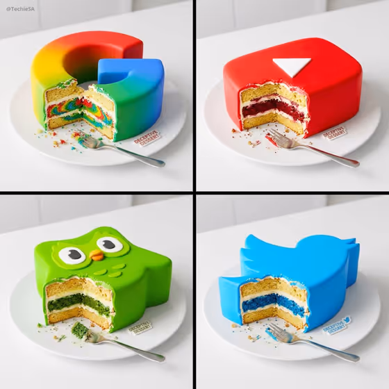 Hyper-Realistic Digital Illustration Of A Cake Meticulously