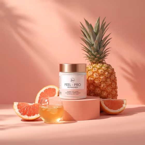 Peach Collagen Still Life