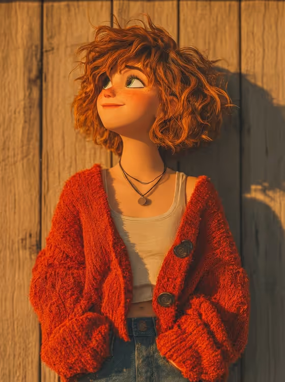 Autumn Cardigan Character template result