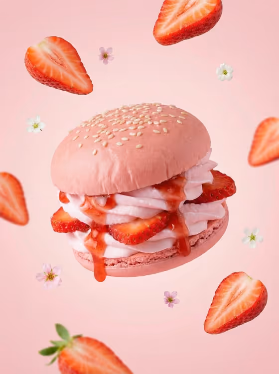Fruit Dessert Burger
