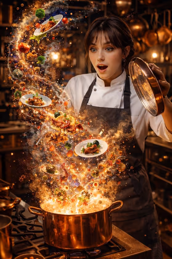 Chef Opens a Food Galaxy template result