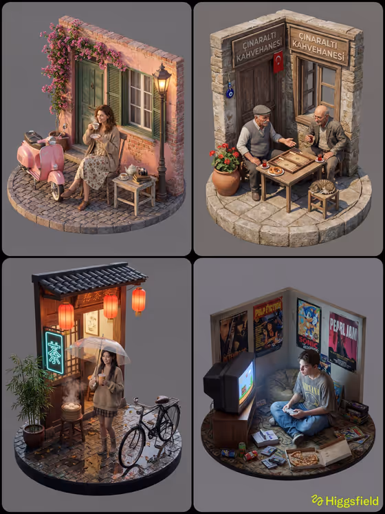 Isometric Human Place
