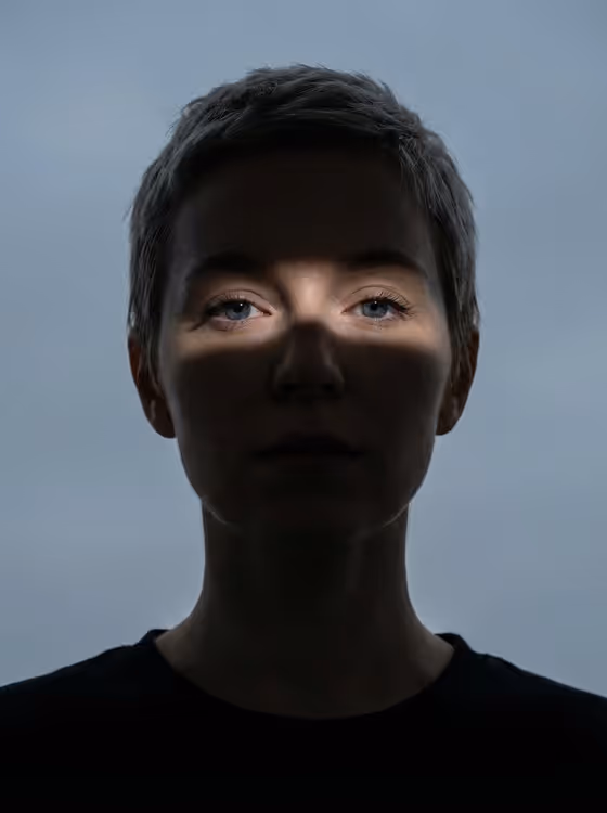 Close-Up Portrait Of A Woman (Same Face