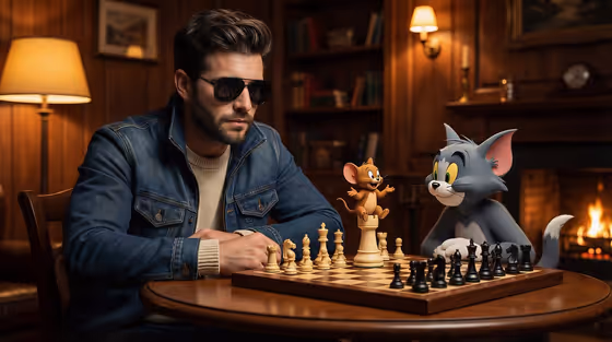 Cartoon Chess Match template result