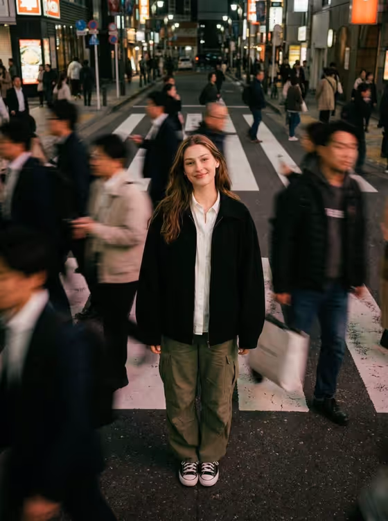 Crosswalk Crowd Still template result