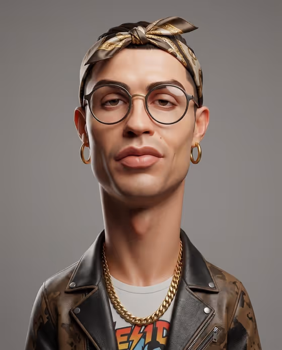 Expressive 3D Caricature Bust