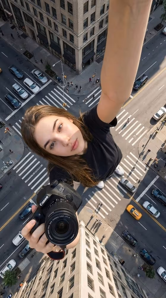 Two-Arm Creator Selfie
