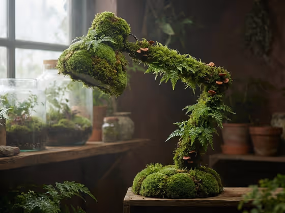 Living Moss Grown Object