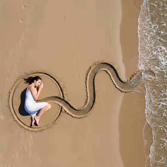 Tidal Land-Art Circle